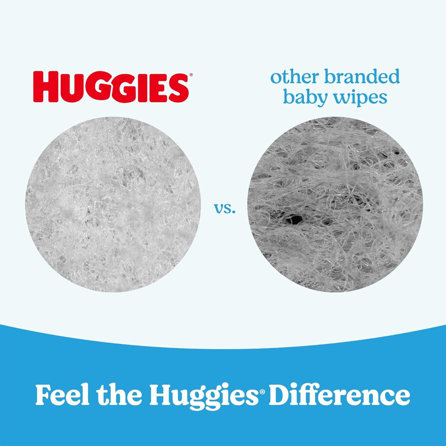 image:imageHuggies Natural Care Cucumber Aloe and Vitamin E Baby Wipes Hypoallergenic Scented 3 FlipTop Packs 168 Wipes Total Packaging May Vary56 Count Pack of 9