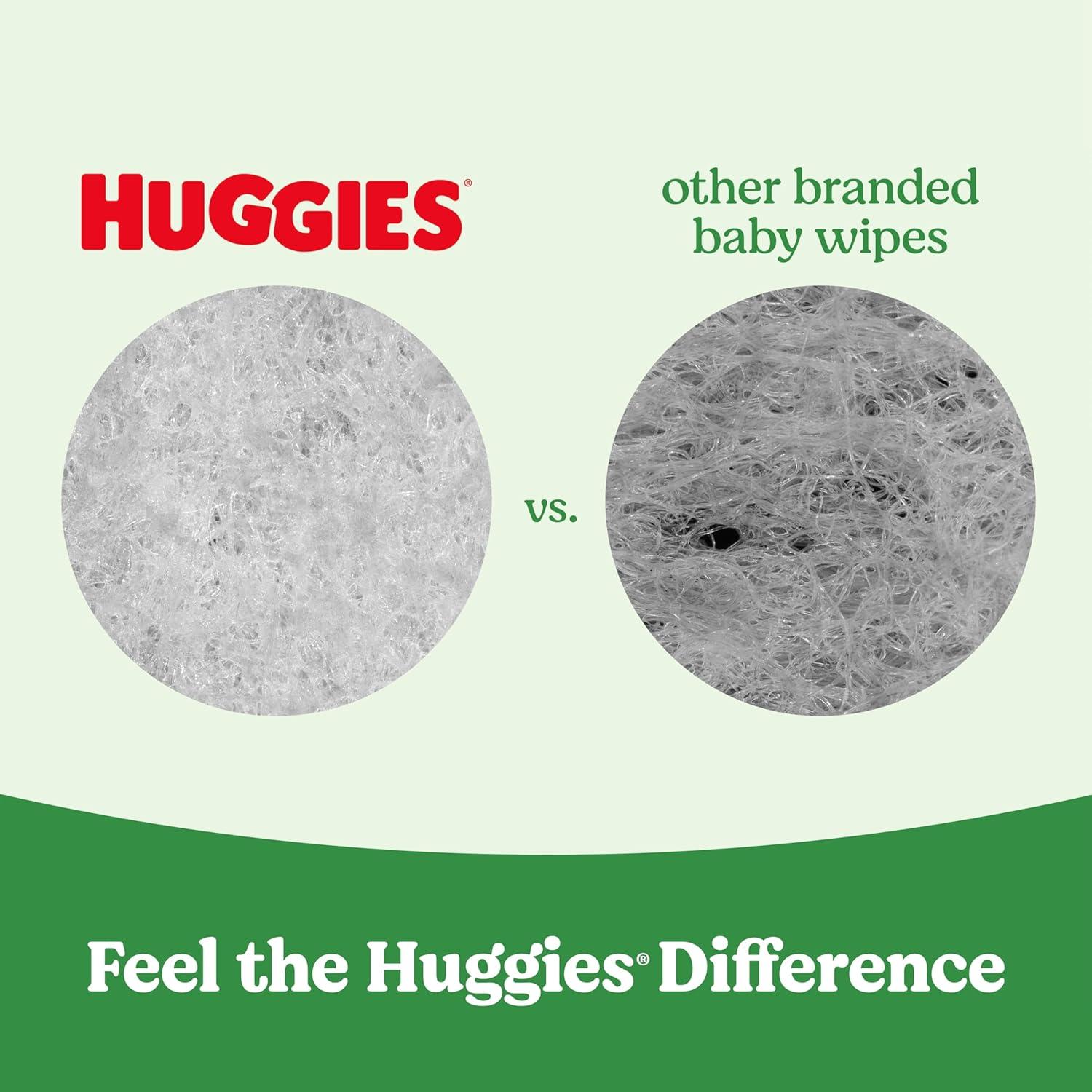 image:imageHuggies Natural Care Sensitive Baby Wipes Unscented Hypoallergenic 6 FlipTop Packs 288 Wipes Total56 Count Pack of 3