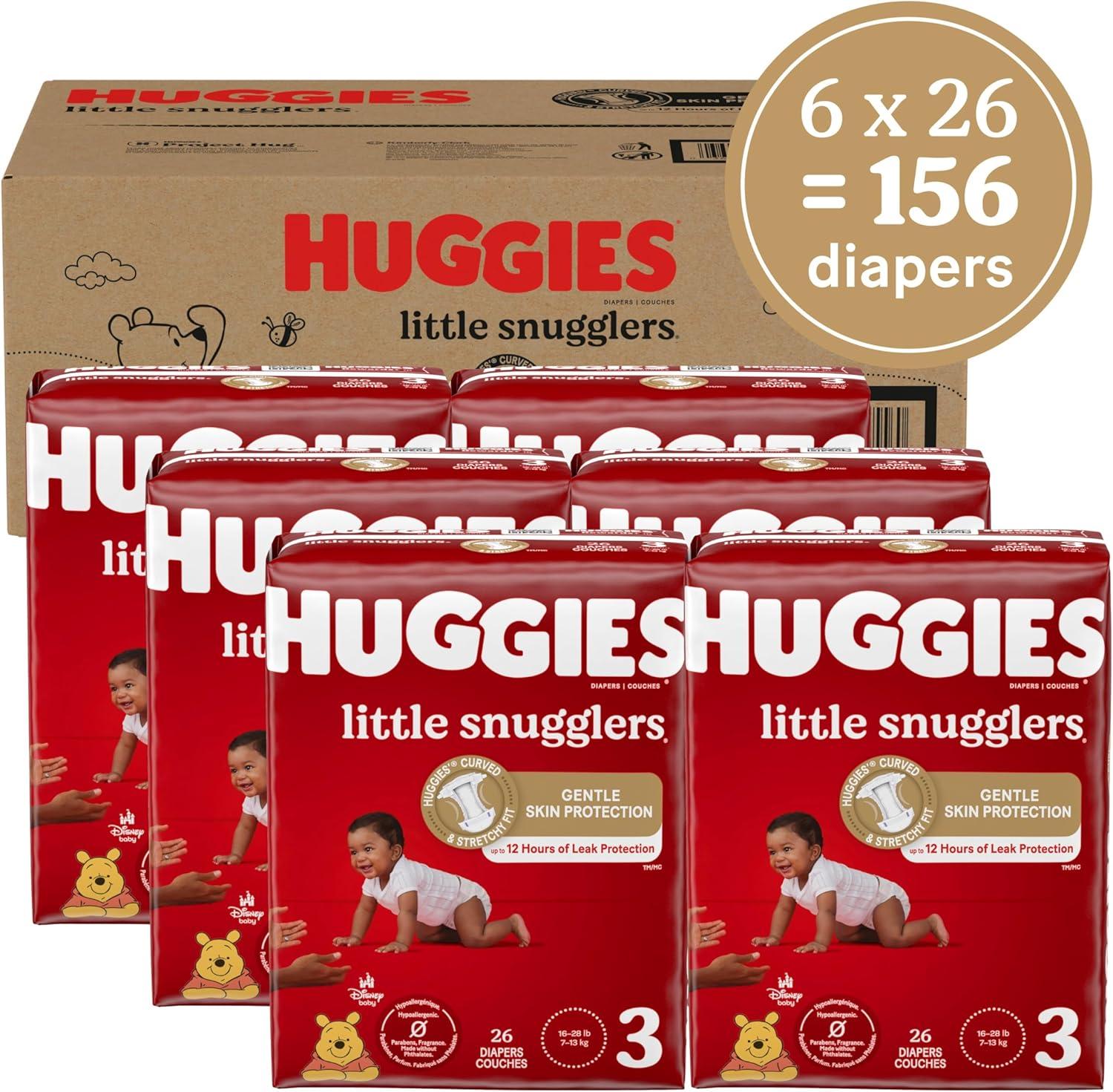 image:imageHuggies Newborn Diapers Little Snugglers Baby Diapers Size Preemie up to 6 lbs 30 CountSize 3