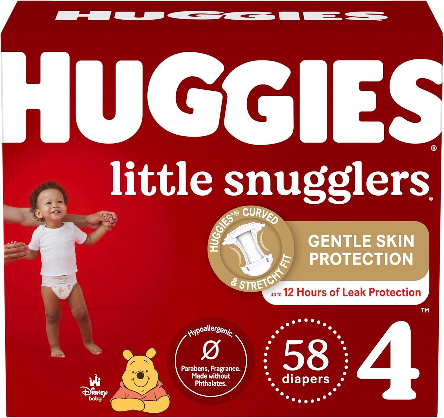 image:imageHuggies Newborn Diapers Little Snugglers Baby Diapers Size Preemie up to 6 lbs 30 CountSize 4