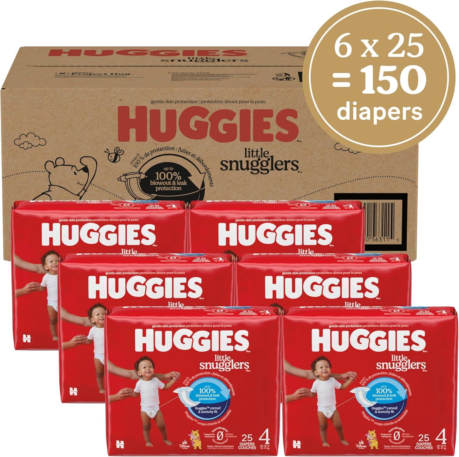 image:imageHuggies Newborn Diapers Little Snugglers Baby Diapers Size Preemie up to 6 lbs 30 CountSize 4