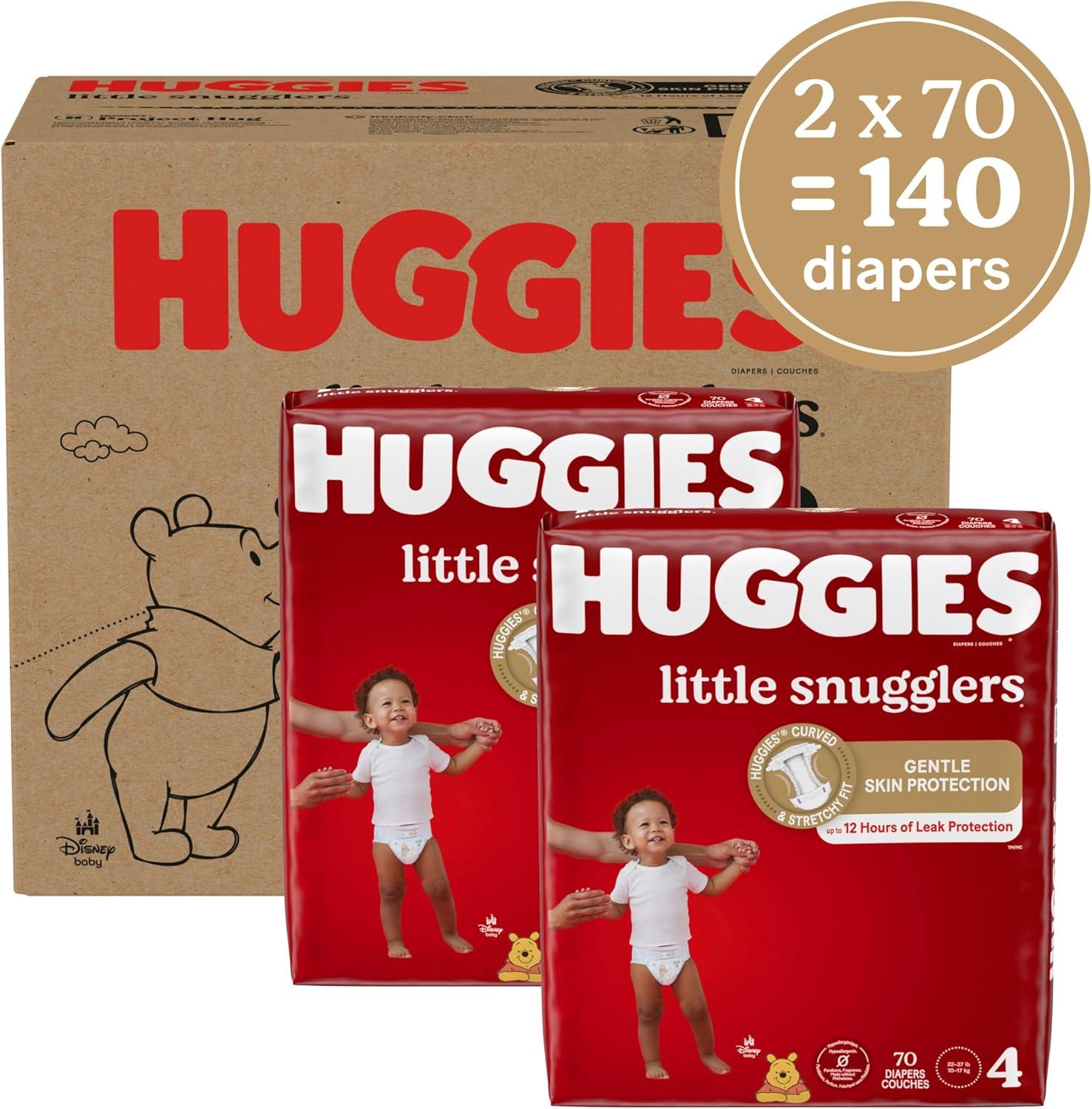 image:imageHuggies Newborn Diapers Little Snugglers Baby Diapers Size Preemie up to 6 lbs 30 CountSize 4