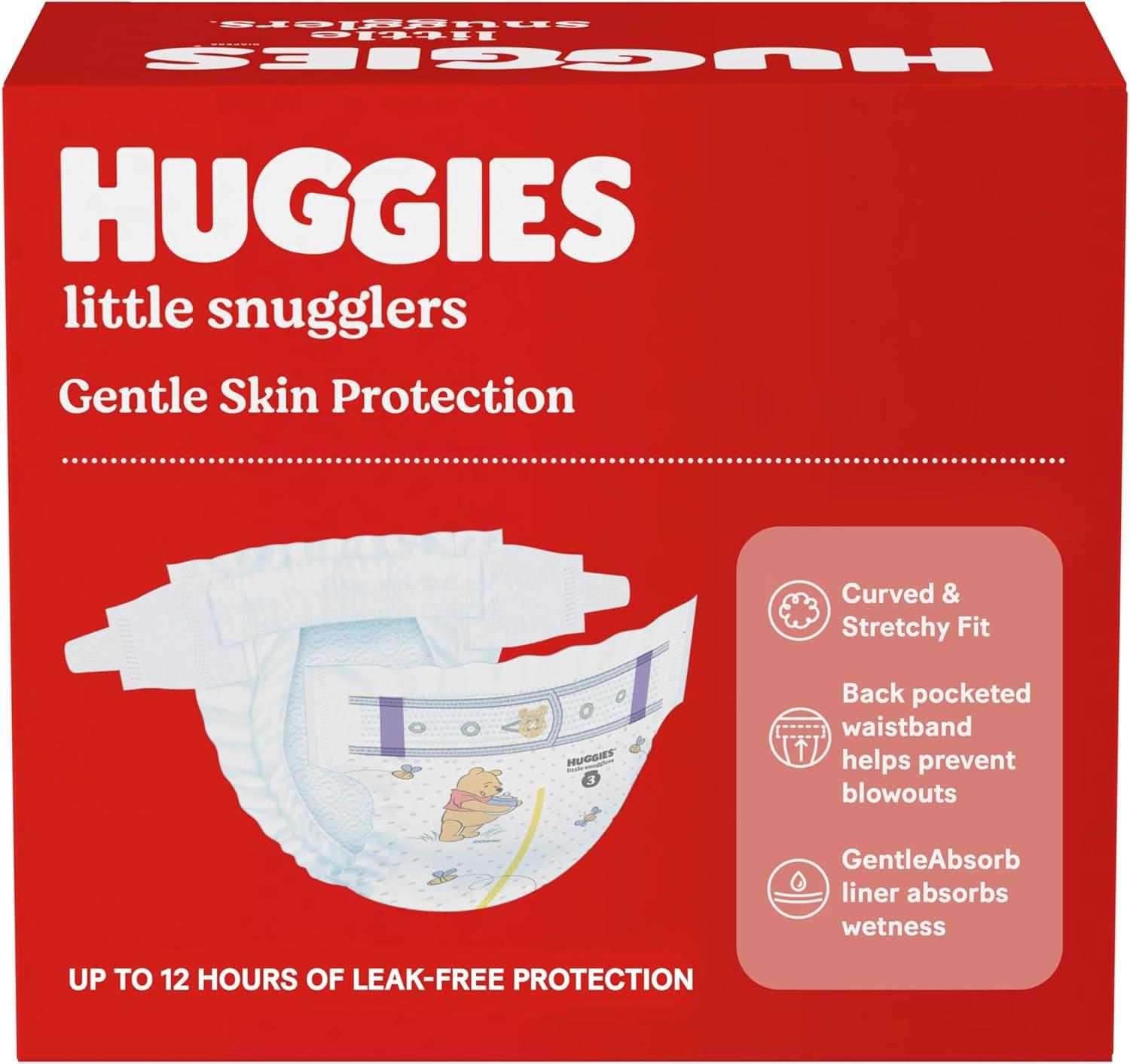 image:imageHuggies Newborn Diapers Little Snugglers Baby Diapers Size Preemie up to 6 lbs 30 CountSize 5