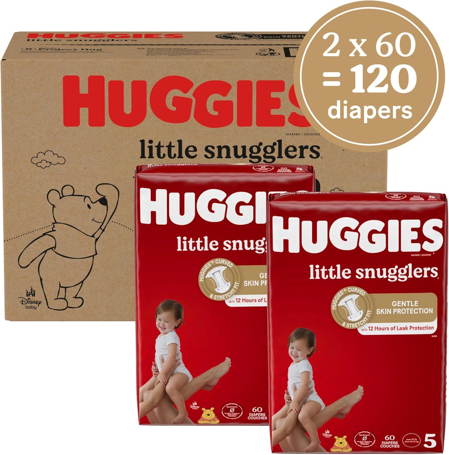 image:imageHuggies Newborn Diapers Little Snugglers Baby Diapers Size Preemie up to 6 lbs 30 CountSize 5