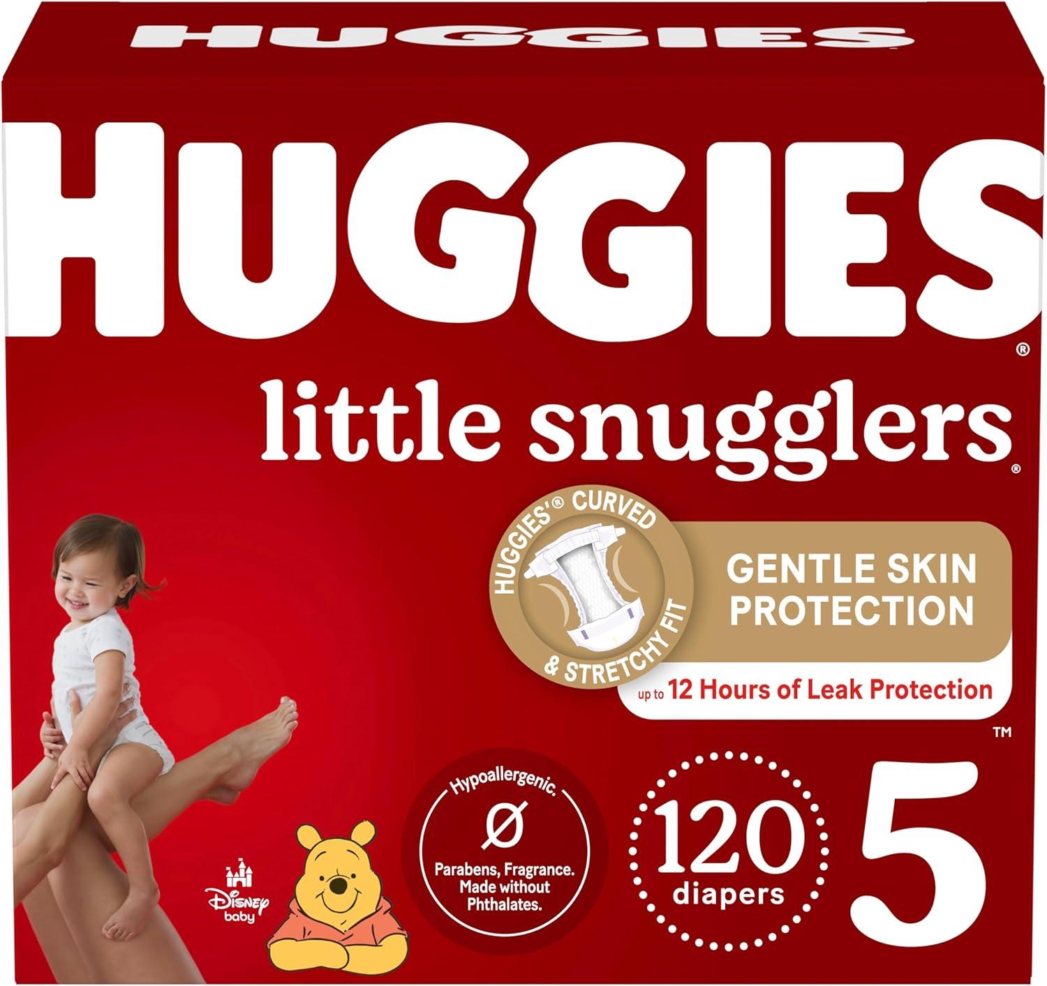 image:imageHuggies Newborn Diapers Little Snugglers Baby Diapers Size Preemie up to 6 lbs 30 CountSize 5