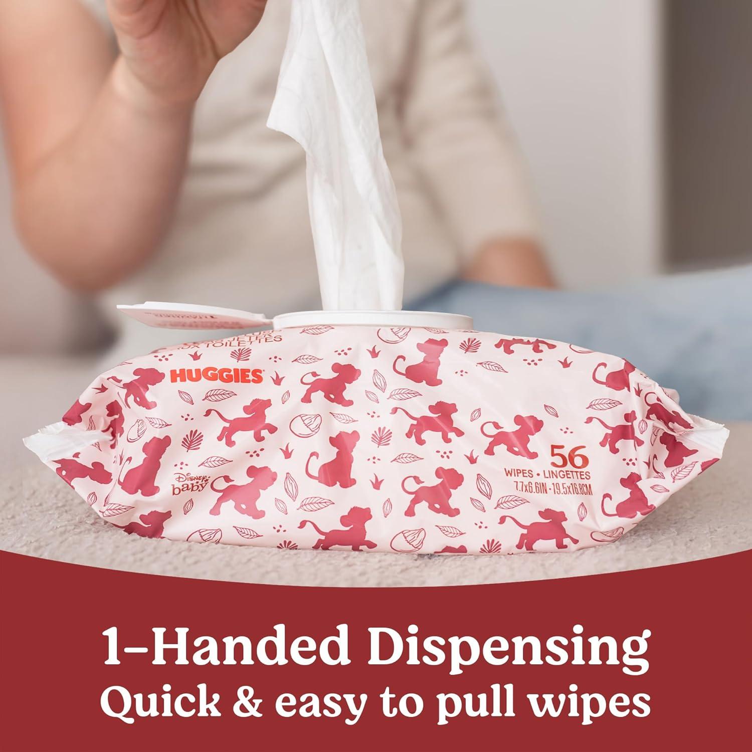 image:imageHuggies Nourish Scented Diaper Wipes 2 Push Button Packs 112 Wipes TotalWhite