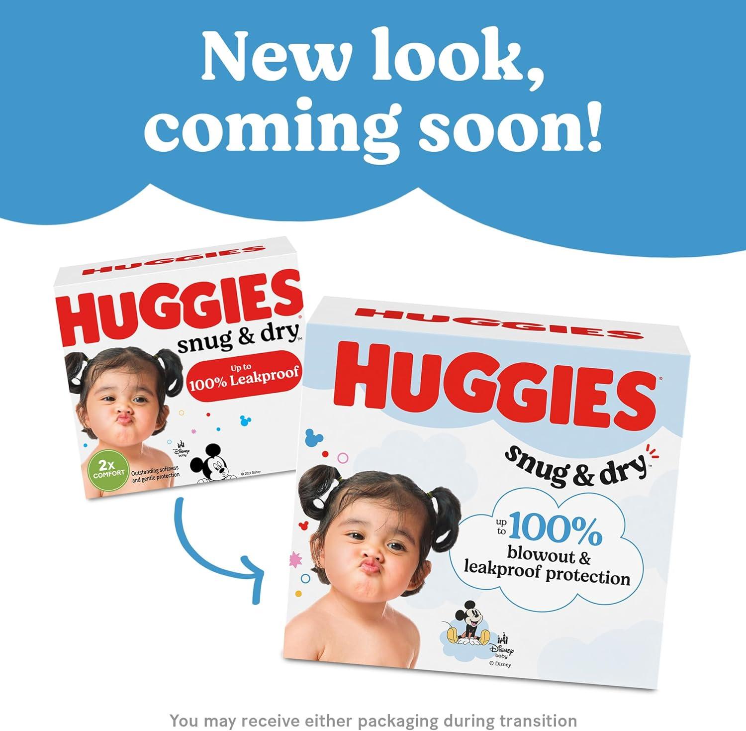 image:imageHuggies Size 1 Diapers Snug amp Dry Newborn Diapers Size 1 814 lbs 128 Count Packaging May VarySize 2