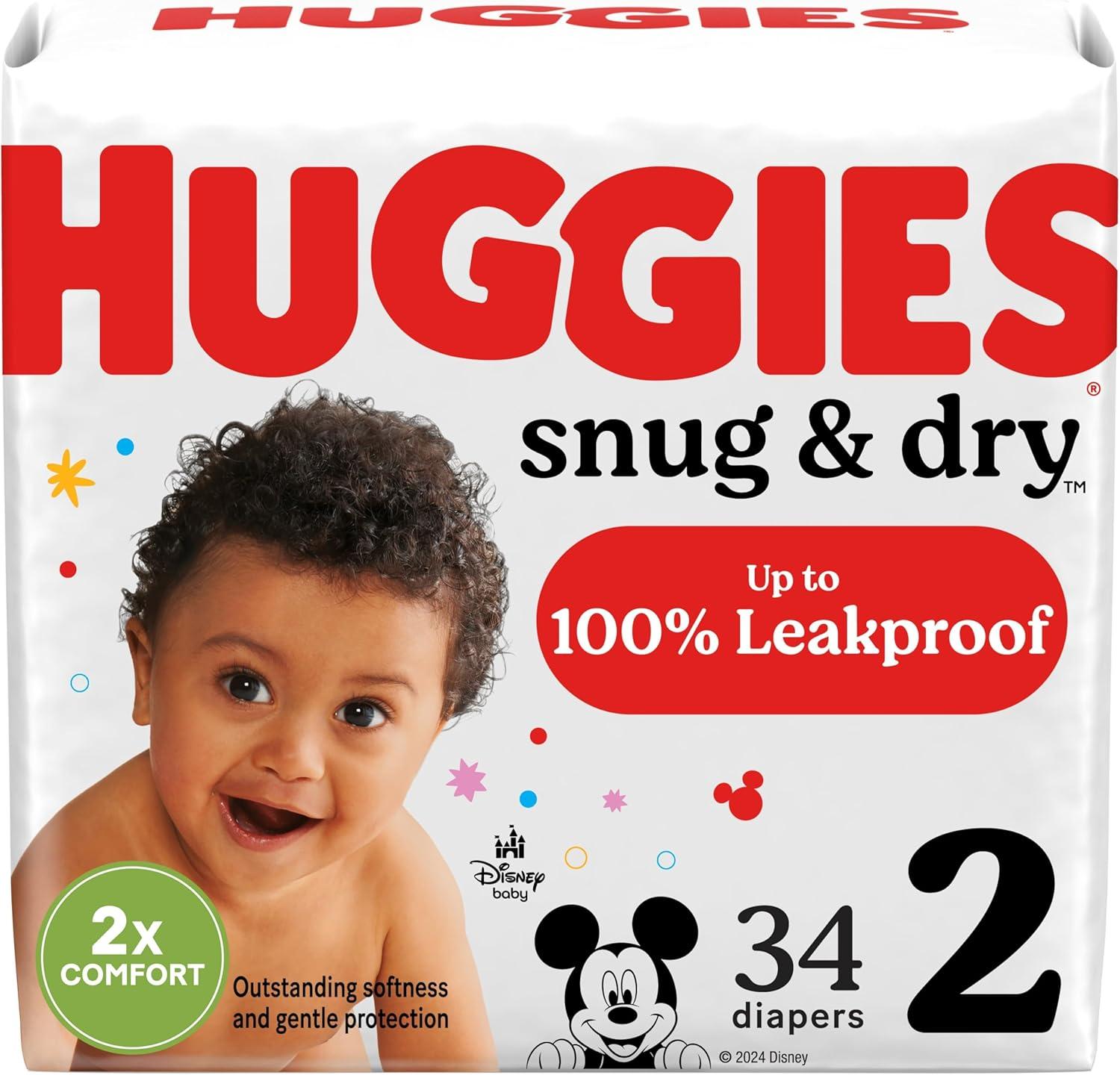 image:imageHuggies Size 1 Diapers Snug amp Dry Newborn Diapers Size 1 814 lbs 128 Count Packaging May VarySize 2