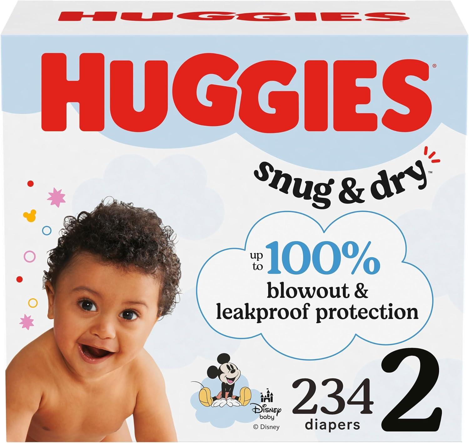 image:imageHuggies Size 1 Diapers Snug amp Dry Newborn Diapers Size 1 814 lbs 128 Count Packaging May VarySize 2