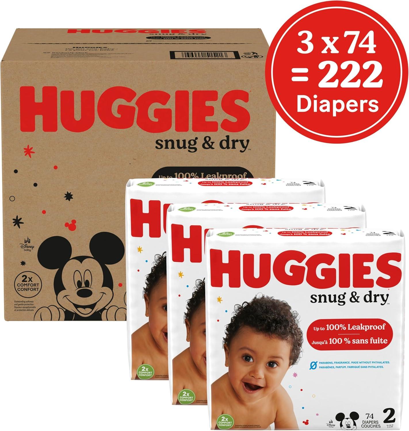 image:imageHuggies Size 1 Diapers Snug amp Dry Newborn Diapers Size 1 814 lbs 128 Count Packaging May VarySize 2