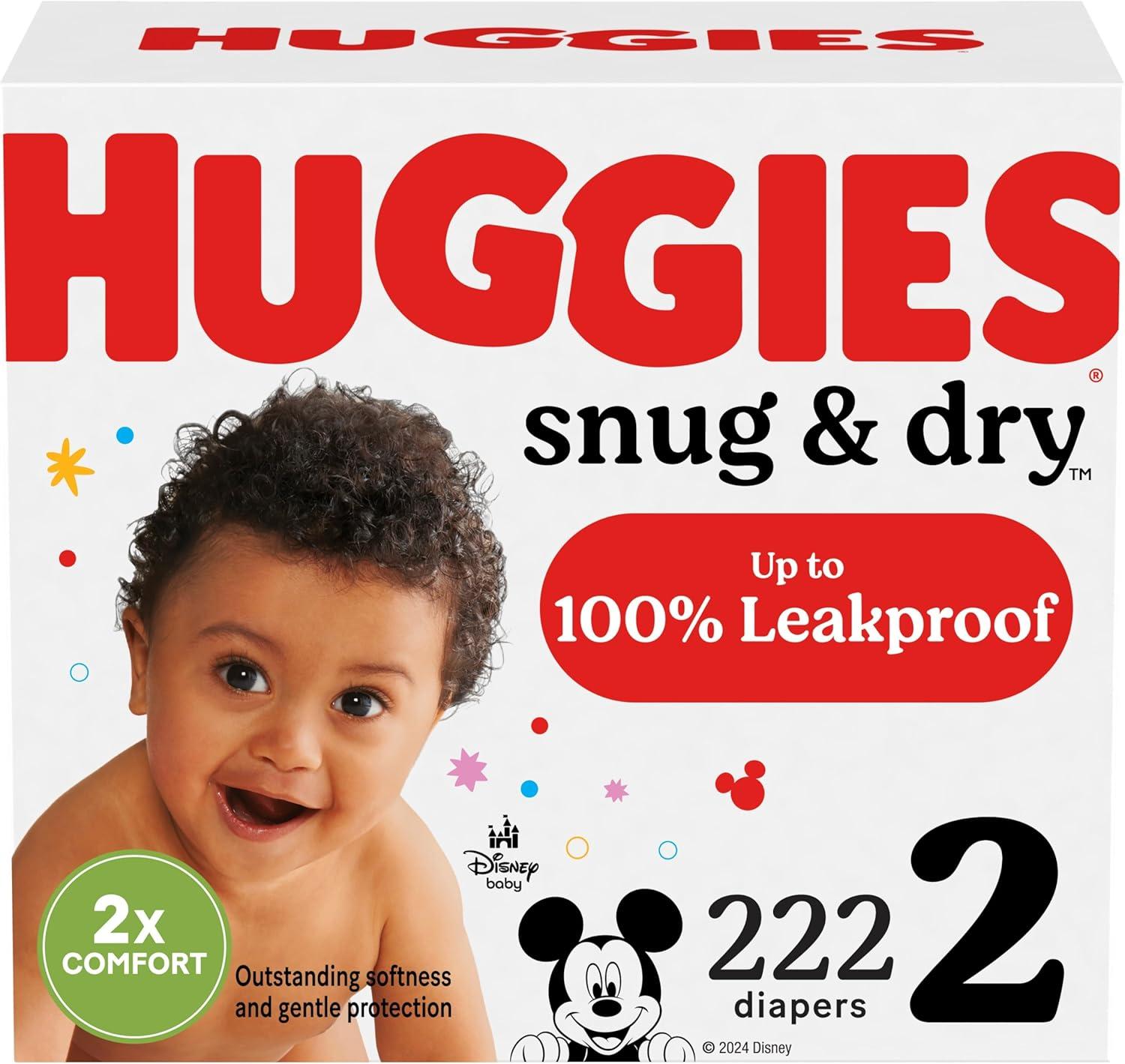image:imageHuggies Size 1 Diapers Snug amp Dry Newborn Diapers Size 1 814 lbs 128 Count Packaging May VarySize 2