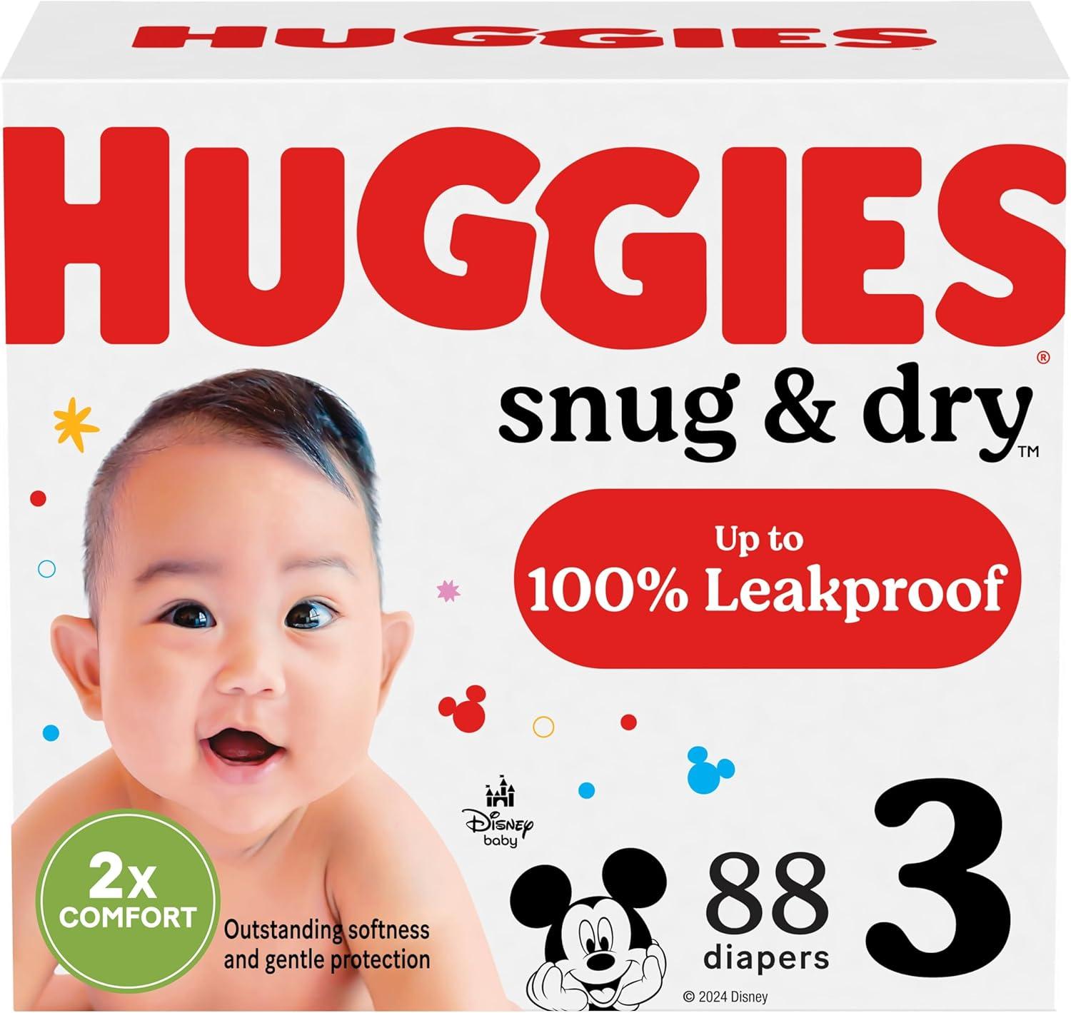 image:imageHuggies Size 1 Diapers Snug amp Dry Newborn Diapers Size 1 814 lbs 128 Count Packaging May VarySize 3