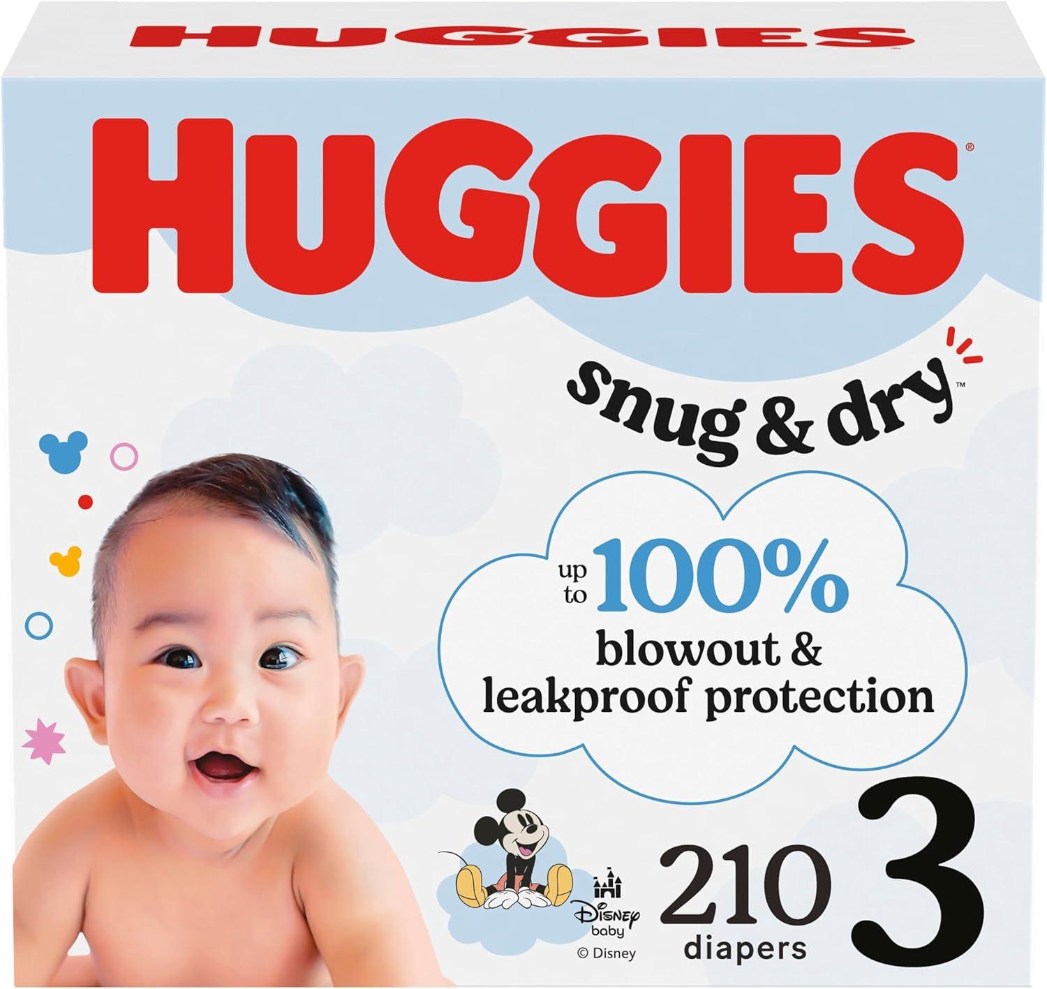 image:imageHuggies Size 1 Diapers Snug amp Dry Newborn Diapers Size 1 814 lbs 128 Count Packaging May VarySize 3
