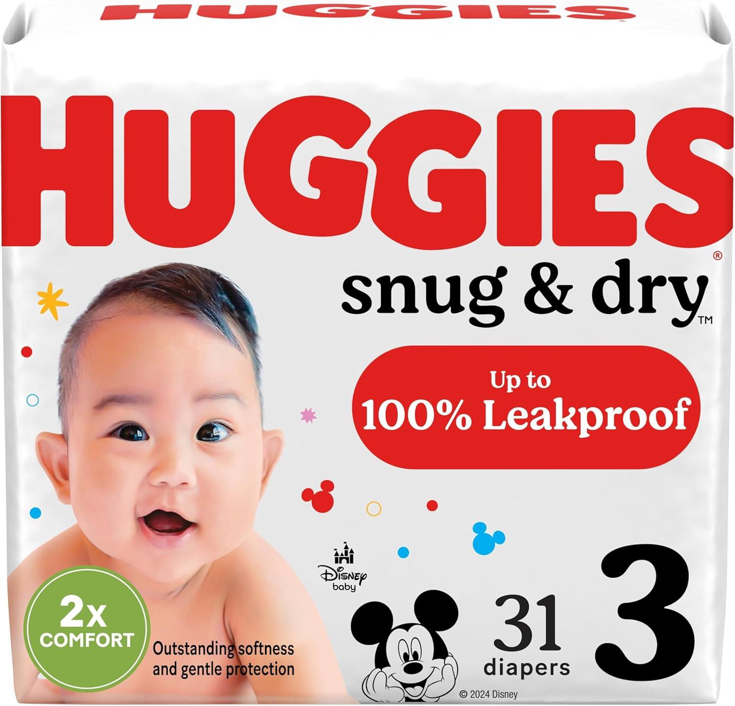 image:imageHuggies Size 1 Diapers Snug amp Dry Newborn Diapers Size 1 814 lbs 128 Count Packaging May VarySize 3