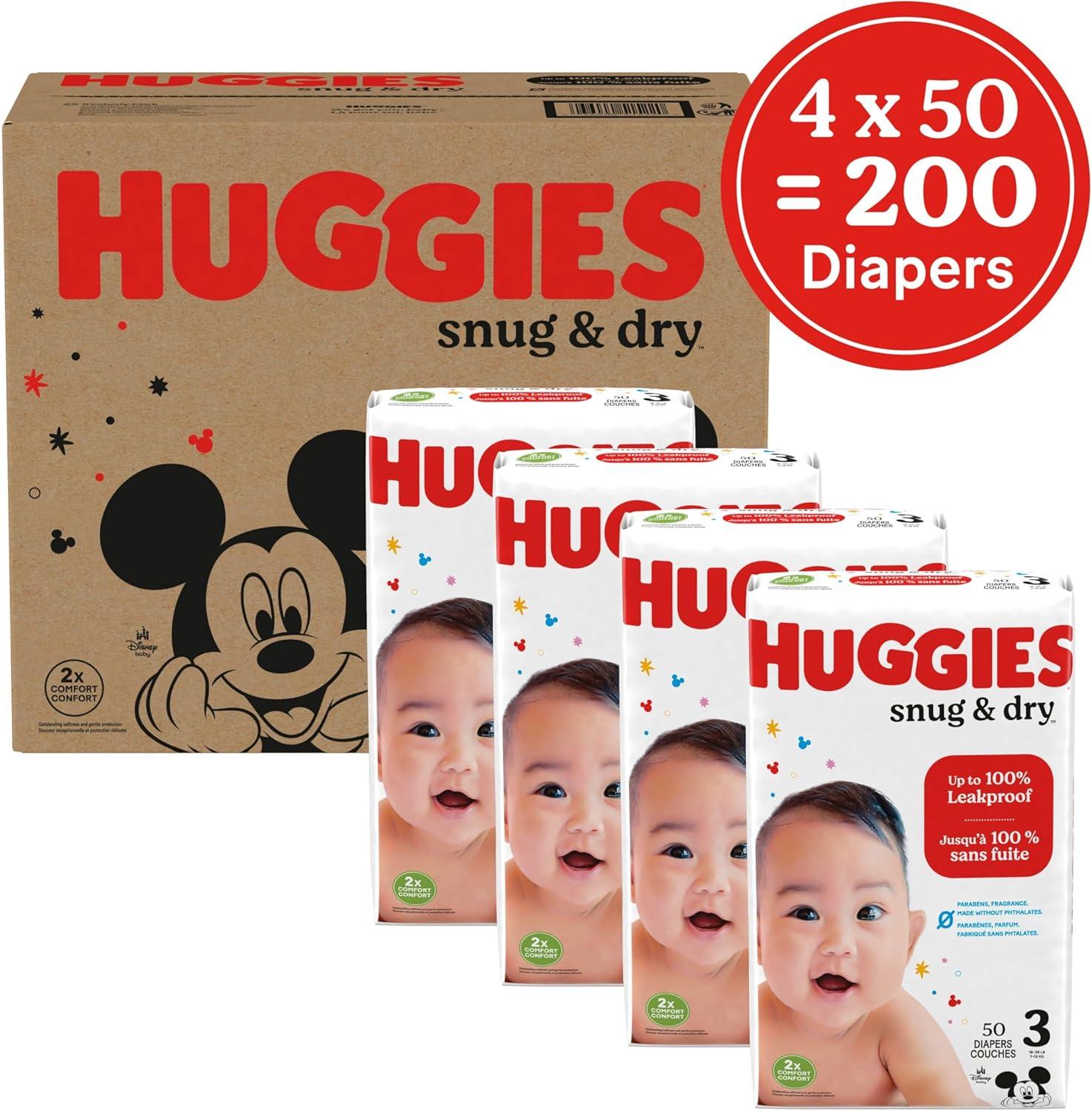 image:imageHuggies Size 1 Diapers Snug amp Dry Newborn Diapers Size 1 814 lbs 128 Count Packaging May VarySize 3