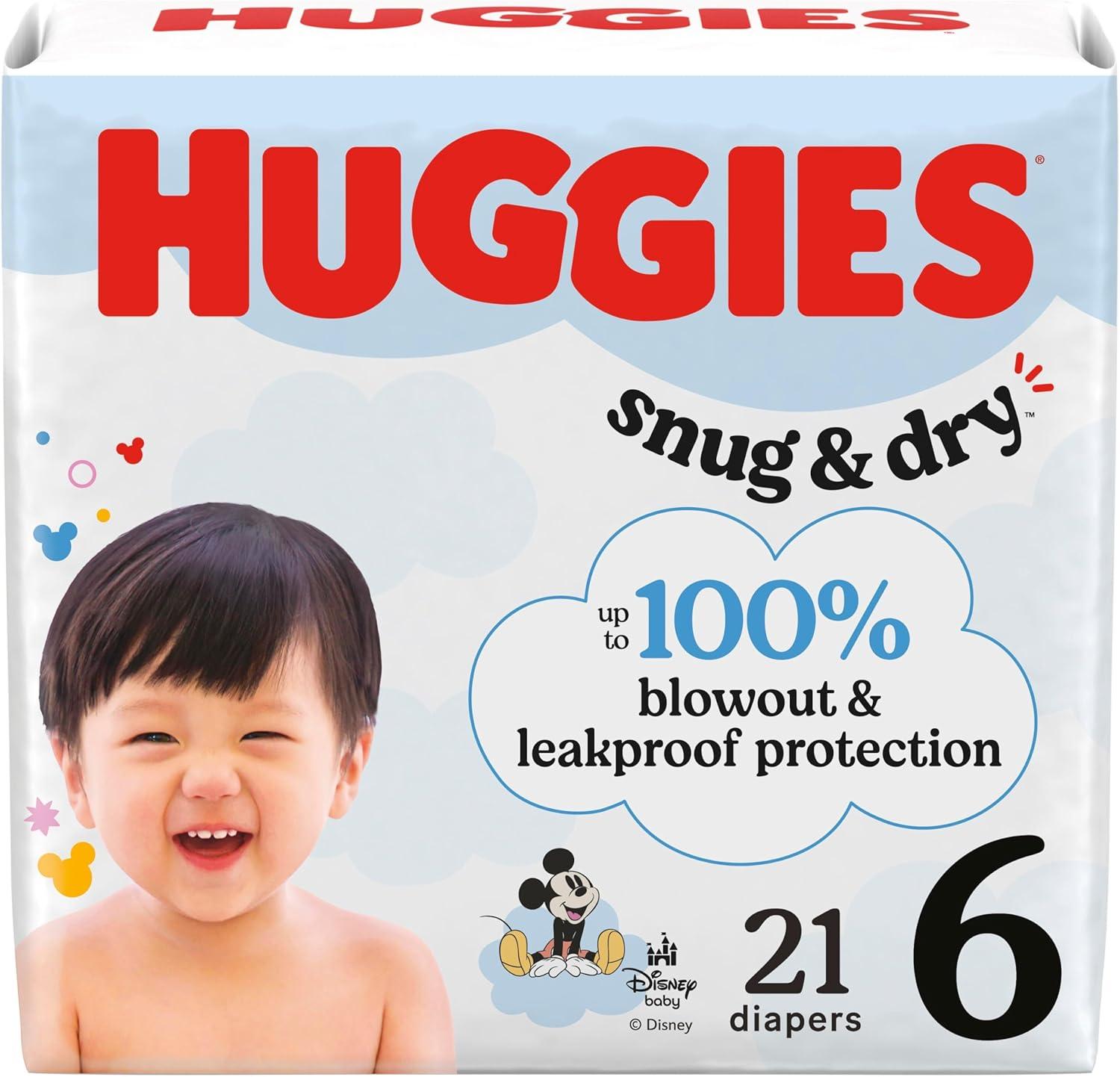 image:imageHuggies Size 1 Diapers Snug amp Dry Newborn Diapers Size 1 814 lbs 128 Count Packaging May VarySize 6
