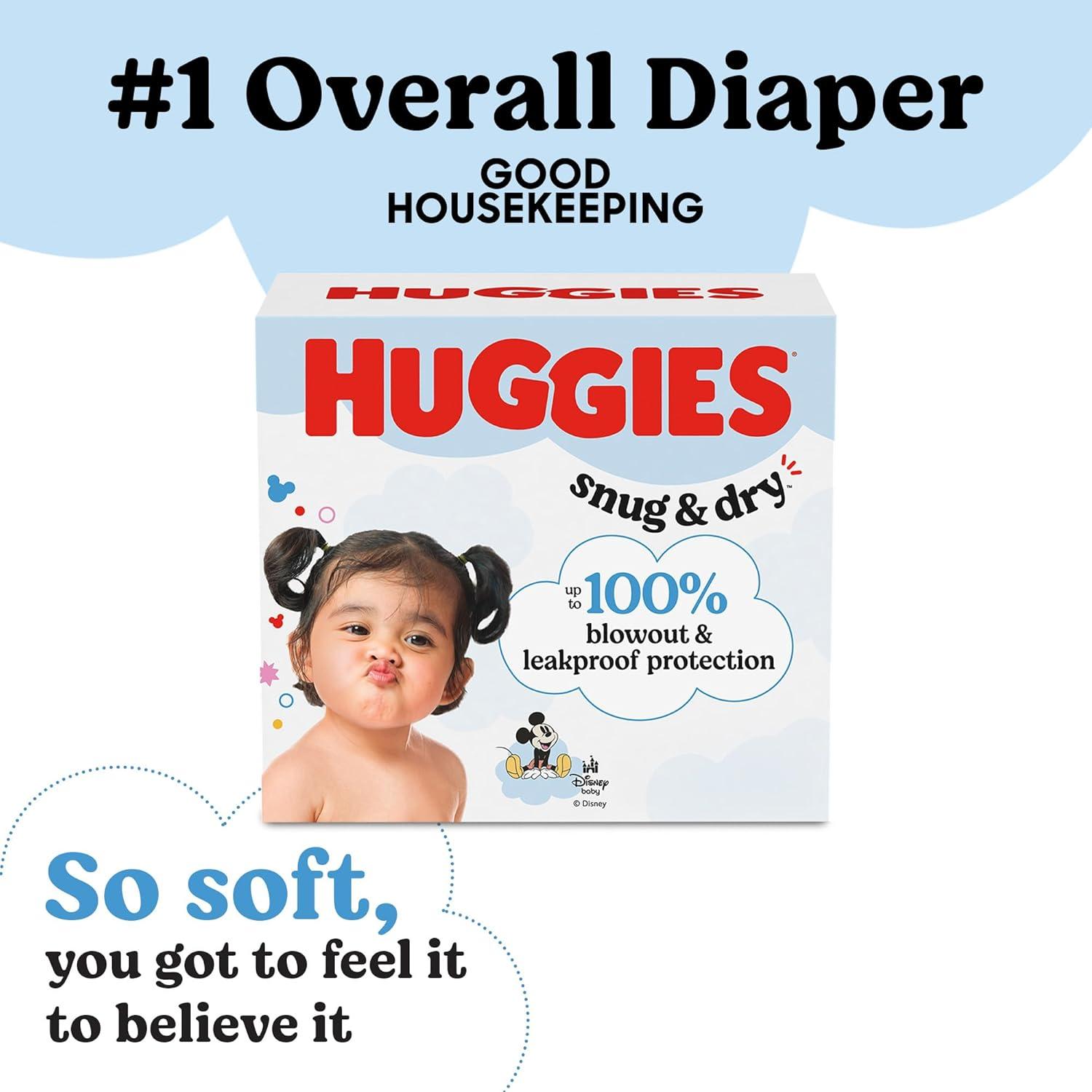 image:imageHuggies Size 1 Diapers Snug amp Dry Newborn Diapers Size 1 814 lbs 128 Count Packaging May VarySize 8