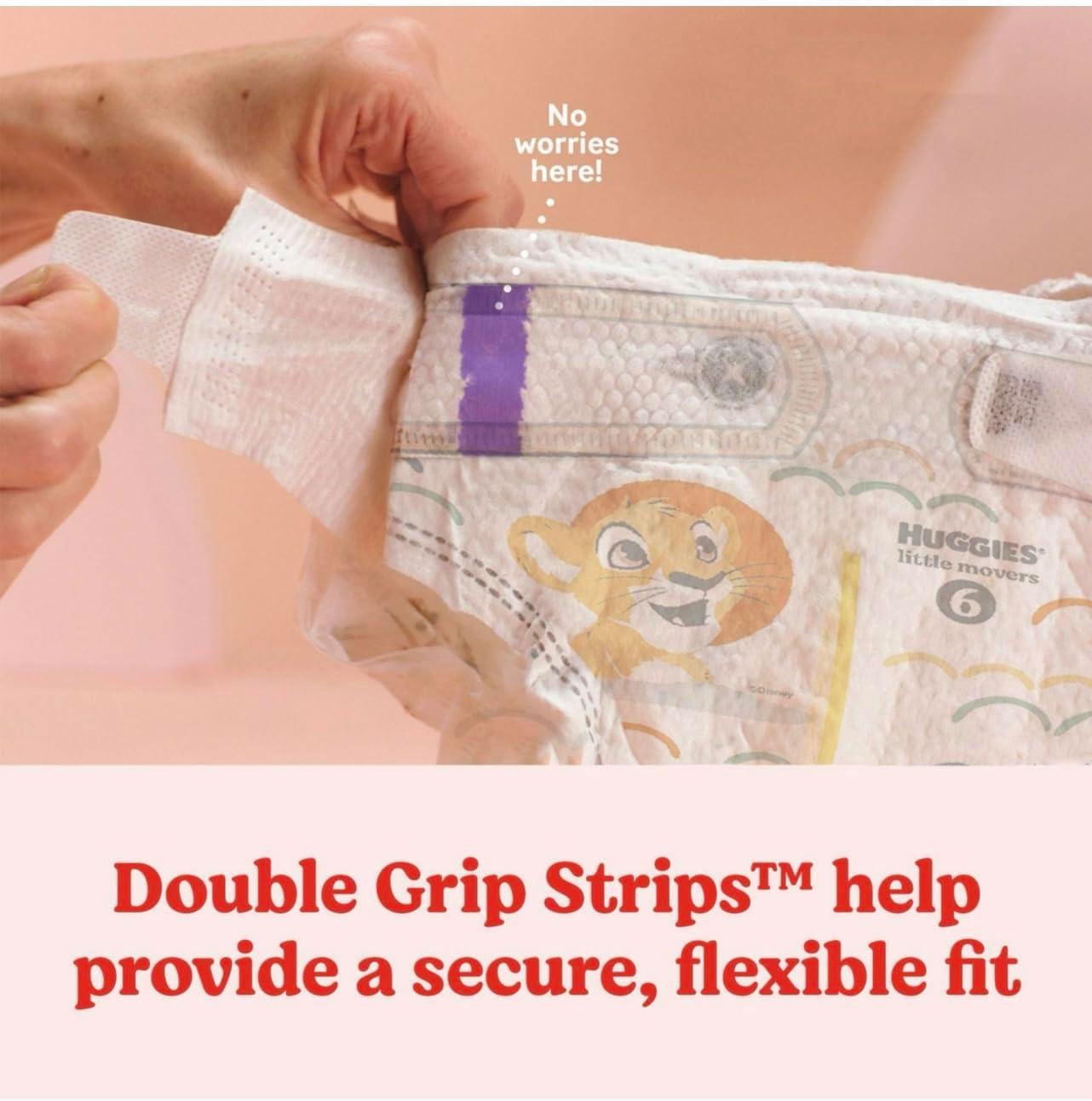 image:imageHuggies Size 3 Diapers Little Movers Baby Diapers Size 3 1628 lbs 136 Count Packaging May VarySize 4