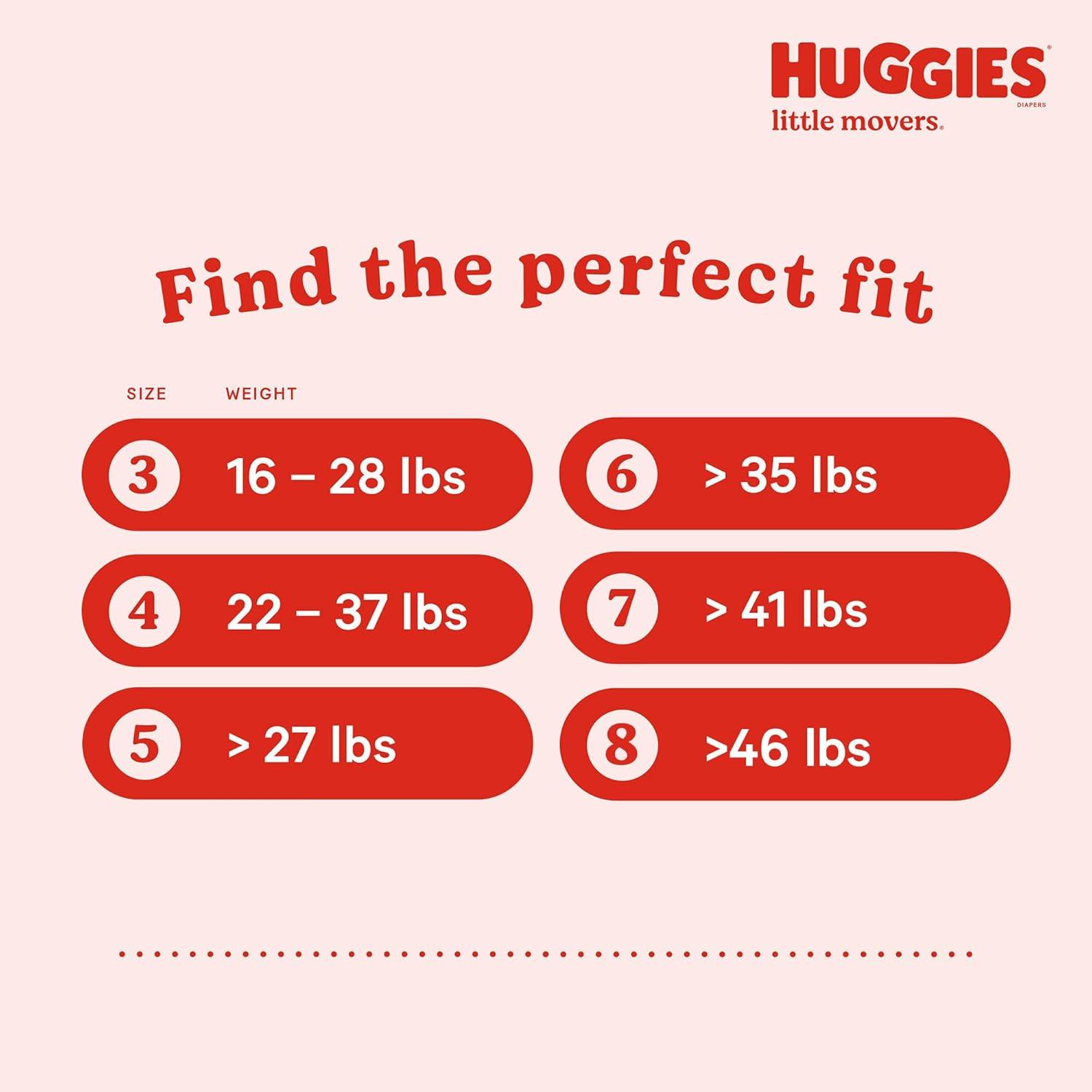 image:imageHuggies Size 6 Diapers Little Movers Baby Diapers Size 6 35 lbs 108 Count 2 Packs of 54 Packaging May VarySize 8
