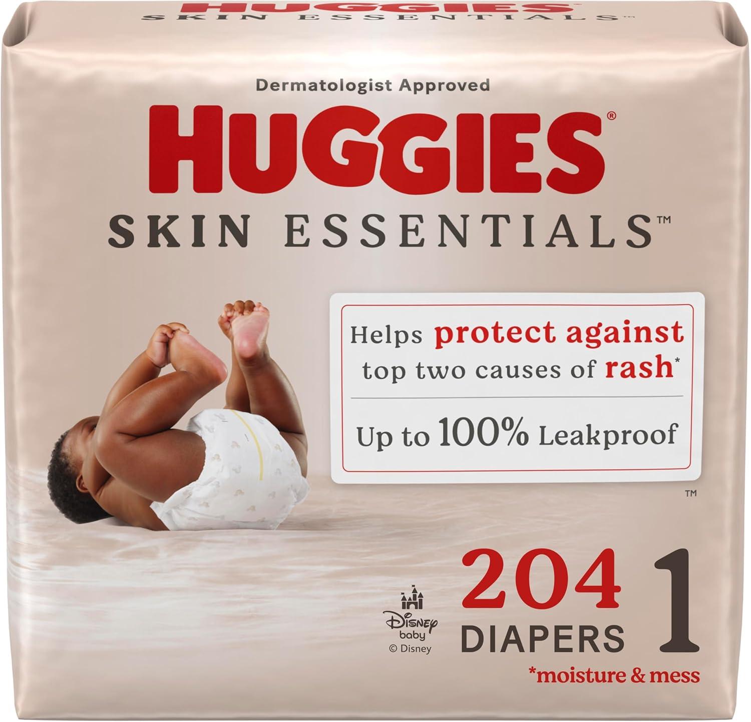 image:imageHuggies Size Newborn Diapers Skin Essentials Baby Diapers Size Newborn 69 lbs 76 Count Packaging May VarySize 1