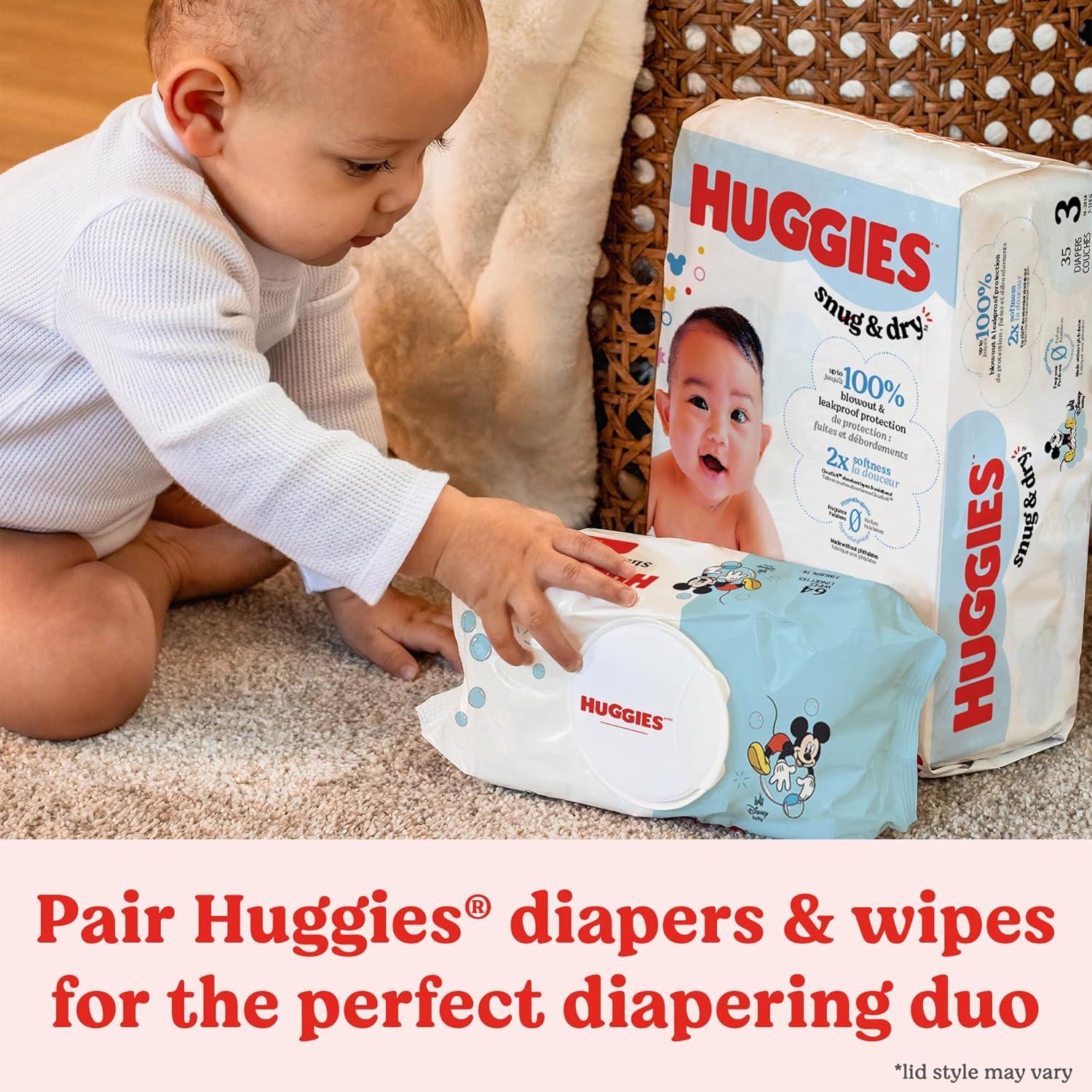 image:imageSnug amp Dry Bundle Huggies Snug amp Dry Baby Diapers Size 2 1218 lbs 234 Count amp Huggies Simply Clean Unscented Baby Wipes 11 FlipTop Packs 704 Count 11 Packs of 64Size 3