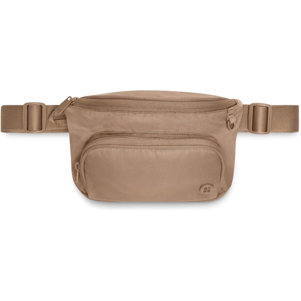 image:imageHUGGIES UnisexAdult Diaper Waistpack Crossbody BagBrown Ochre
