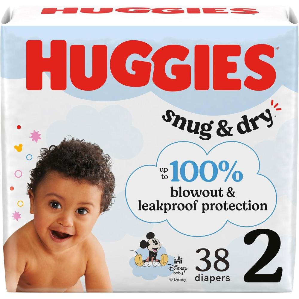 image:imageHuggies Size 1 Diapers Snug amp Dry Newborn Diapers Size 1 814 lbs 128 Count Packaging May VarySize 2