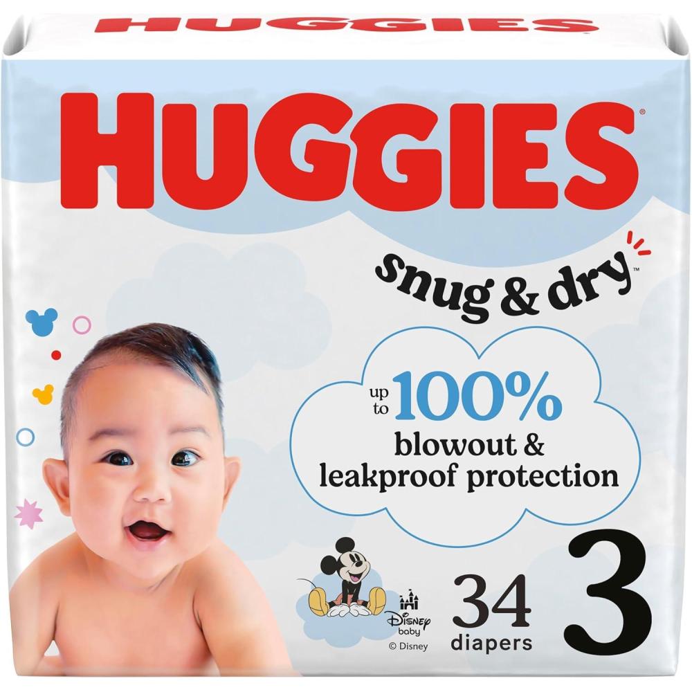 image:imageHuggies Size 1 Diapers Snug amp Dry Newborn Diapers Size 1 814 lbs 128 Count Packaging May VarySize 3