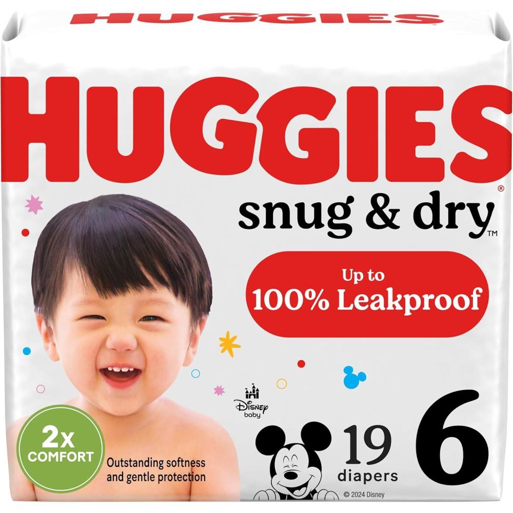 image:imageHuggies Size 1 Diapers Snug amp Dry Newborn Diapers Size 1 814 lbs 128 Count Packaging May VarySize 6