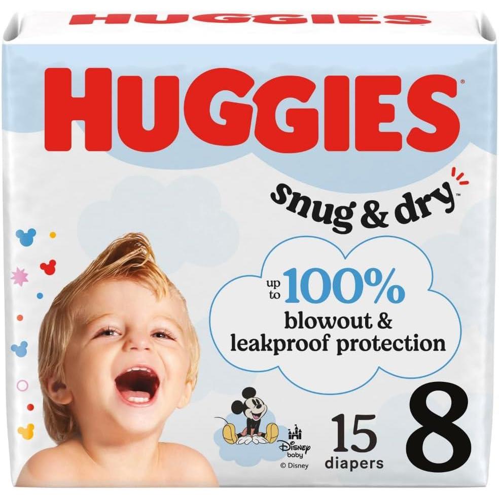 image:imageHuggies Size 1 Diapers Snug amp Dry Newborn Diapers Size 1 814 lbs 128 Count Packaging May VarySize 8
