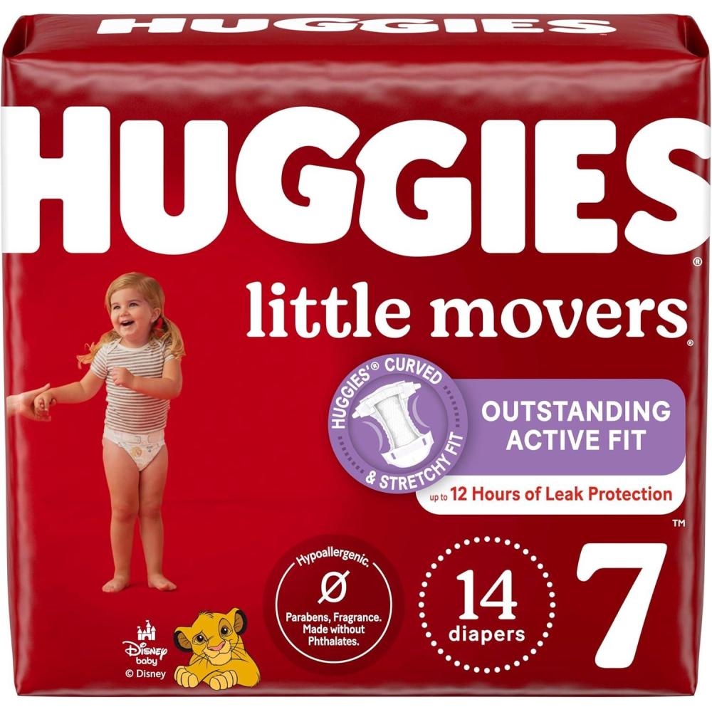 image:imageHuggies Size 3 Diapers Little Movers Baby Diapers Size 3 1628 lbs 136 Count Packaging May VarySize 7