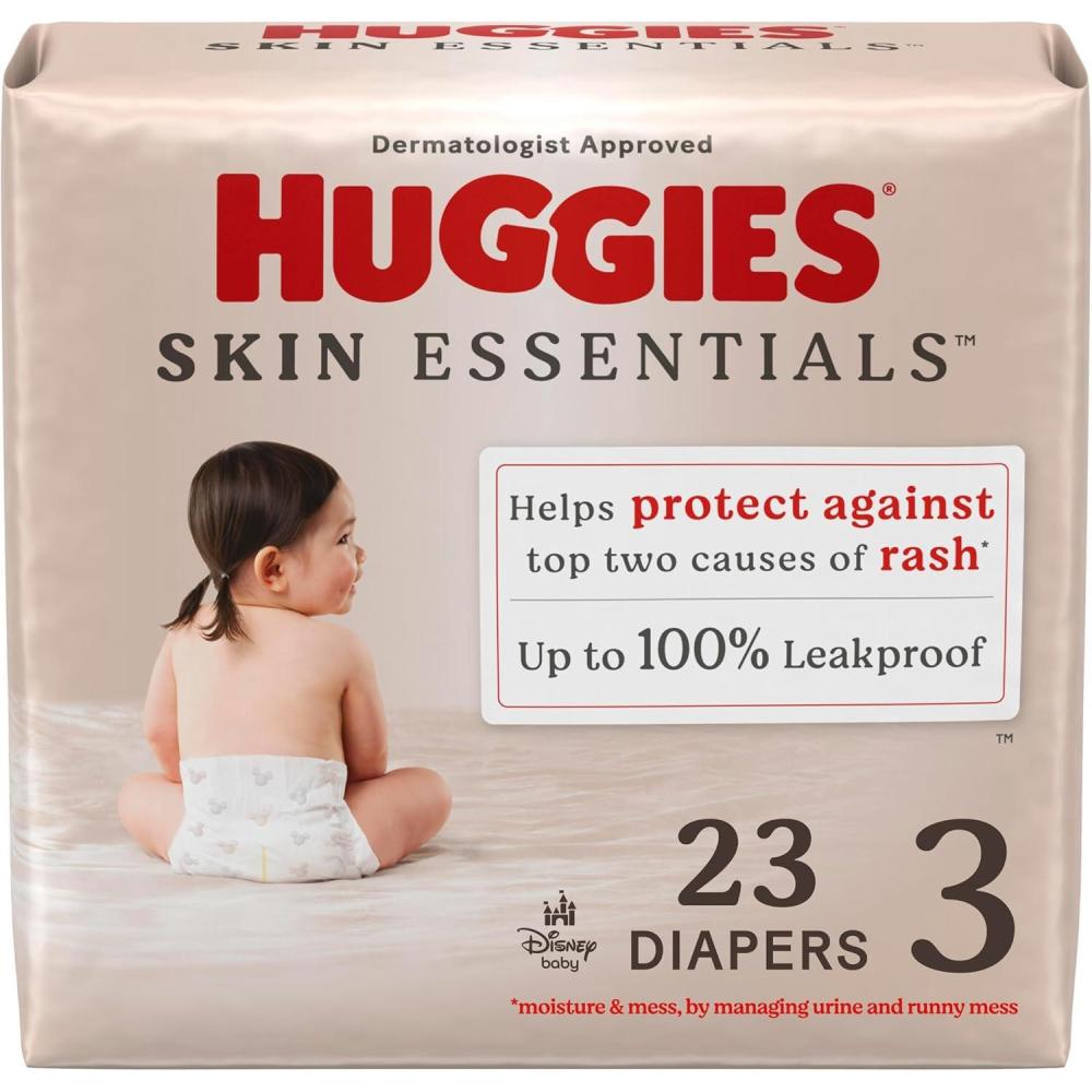 image:imageHuggies Size Newborn Diapers Skin Essentials Baby Diapers Size Newborn 69 lbs 76 Count Packaging May VarySize 3