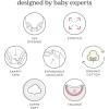 HUGGIES 6-Pack Basic Bodysuit(Light Grey Heather)