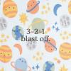 HUGGIES Baby Boys’ 2-pack Footed Coverall(Ballad Blue/Planets)