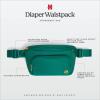 HUGGIES Unisex-Adult Diaper Waistpack Crossbody Bag(Black)