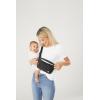 HUGGIES Unisex-Adult Diaper Waistpack Crossbody Bag(Black Leather)