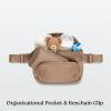 HUGGIES Unisex-Adult Diaper Waistpack Crossbody Bag(Brown Ochre)