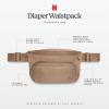 HUGGIES Unisex-Adult Diaper Waistpack Crossbody Bag(Brown Ochre)