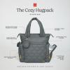 HUGGIES unisex-adult Cozy Hugpack Tote Diaper Bag(Quiet Smoke Quilted)