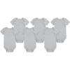 HUGGIES 6-Pack Basic Bodysuit(Light Grey Heather)