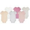 HUGGIES 6-Pack Basic Bodysuit(Lotus/Pink)