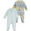 HUGGIES Baby Boys’ 2-pack Footed Coverall(Desert Sage/Dinos)
