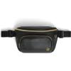 HUGGIES Unisex-Adult Diaper Waistpack Crossbody Bag(Black Leather)