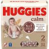 Huggies Calm Baby Wipes, Unscented, Hypoallergenic, 6 Push Button Packs (336 Wipes Total), Packaging May Vary(112 Count (Pack of 1))