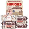 Huggies Calm Baby Wipes, Unscented, Hypoallergenic, 6 Push Button Packs (336 Wipes Total), Packaging May Vary(56 Count (Pack of 6))