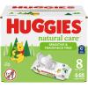Huggies Natural Care Sensitive Baby Wipes, Unscented, Hypoallergenic, 6 Flip-Top Packs (288 Wipes Total)(56 Count (Pack of 8))