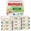 Huggies Natural Care Sensitive Baby Wipes, Unscented, Hypoallergenic, 6 Flip-Top Packs (288 Wipes Total)(64 Count (Pack of 12))
