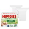 Huggies Natural Care Sensitive Baby Wipes, Unscented, Hypoallergenic, 99% Purified Water, 1 Refill Pack (184 Wipes Total)(Unscented)