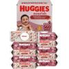Huggies Nourish Scented Baby Wipes, 10 Push Button Packs (560 Wipes Total)(56 Count (Pack of 10))