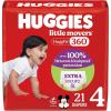 Huggies Size 3 Baby Diapers, Little Movers HuggFit 360° Baby Diapers with 360° Waistband, Size 3 (16-28 lbs), 76 Count, Packaging May Vary(Size 4)